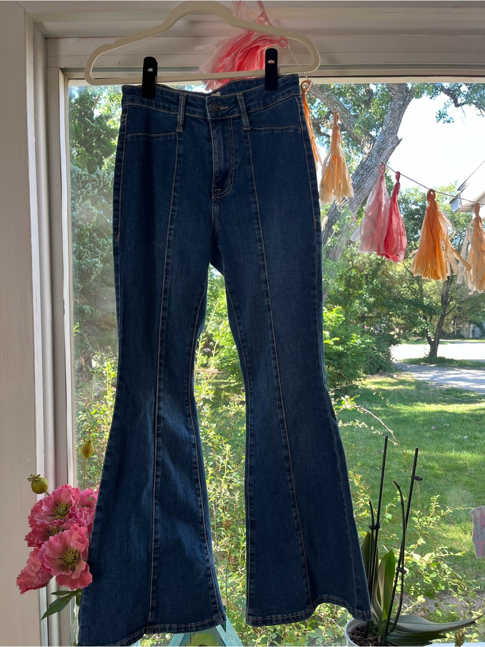 Rick&Roll Denim High-Rise Dark Blue Flare Jeans 28x30